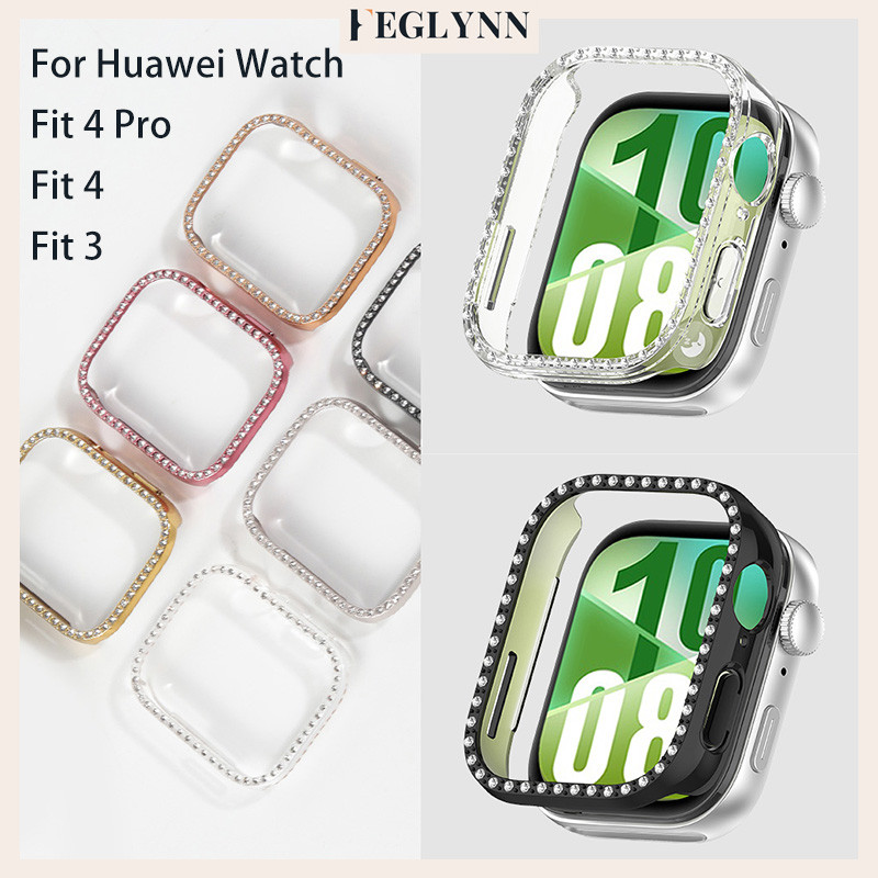 ฝาครอบคลุมป้องก for Huawei Watch Fit 4/4 Pro ผู้หญิงป้องกันหน้าจอแข็งอุปกรณ์เสริม for Smartwatch Huawei Watch Fit 3