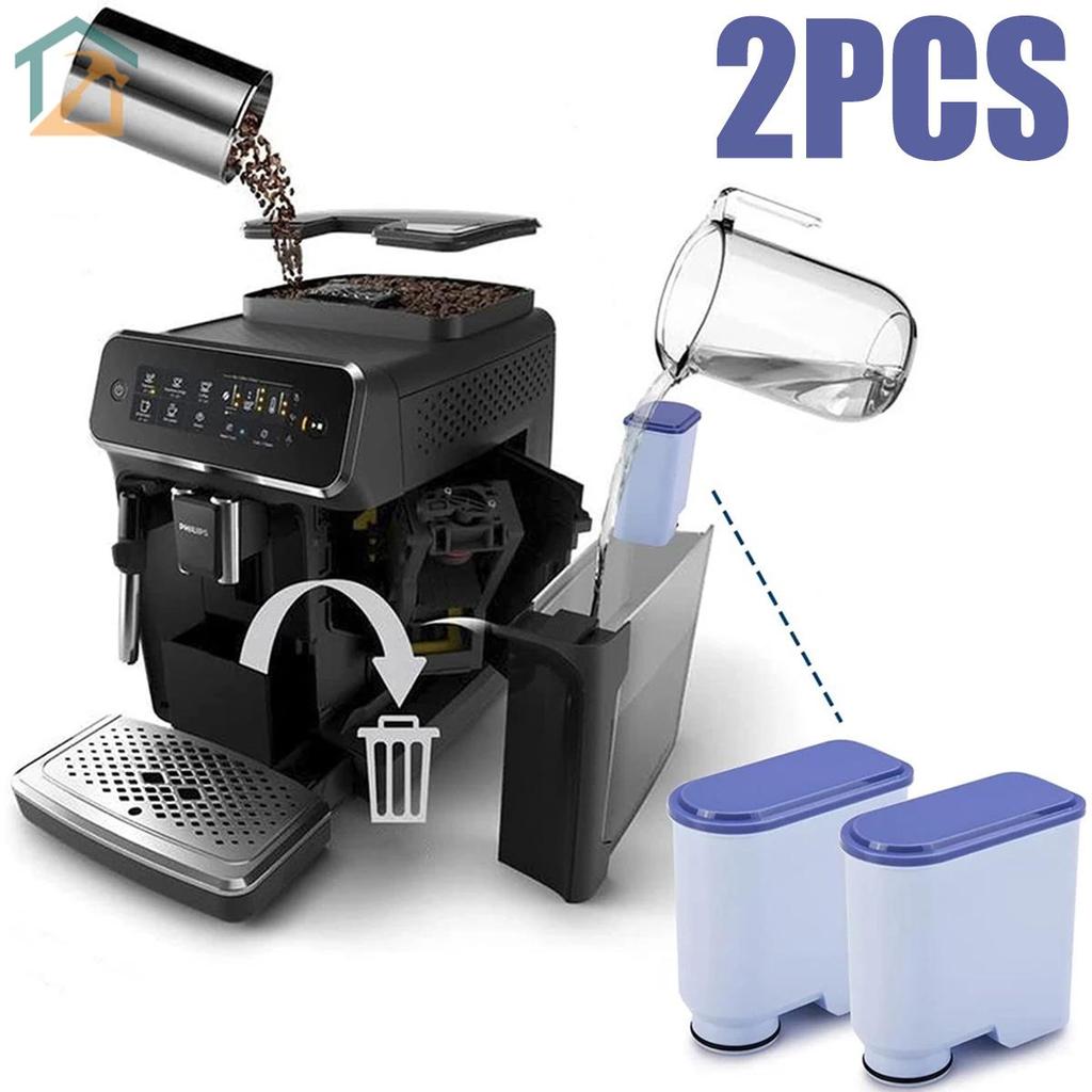 2 ชิ้นกรองกาแฟใช้งานร่วมกับ AquaClean Saeco CA6903/10/22/00/47/01 เปิดใช้งานคาร์บอน Softener เครื่อง