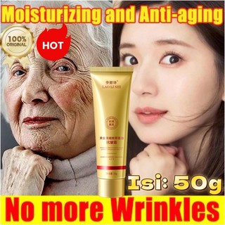 Krim anti-wrinkle anti penuaan Pemutih wajah glowing Serum pemutih wajah Serum glowing wajah Collagen Cream Original 50gFirming and anti-aging/Whitening and spot removal/Lightening fine lines/Shrinking pores/Improving dullness and brightening skin tone  
