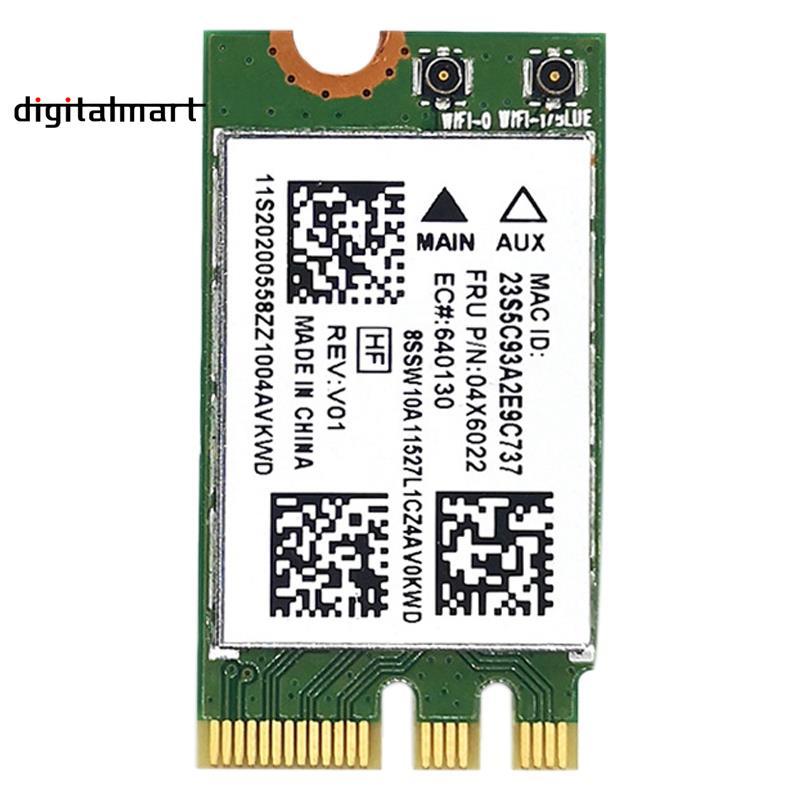 QCNFA335 การ์ดเครือข่ายไร้สาย,อินเทอร์เฟซ NGFF M2 4.0 การ์ดเครือข่ายไร้สายระบบรองรับ Win7/Win8/Win10