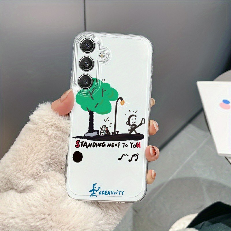 HIJAU โปร่งใส Tpu SILICONE Soft Case Green Tree สําหรับ OPPO reno A18 A3S A5S A15 A54 A53 A57 5 A12 
