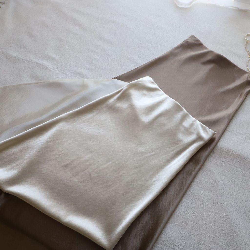 แนะนำ ผ้าม่าน ** 2025 ต้นฤดูใบไม้ผลิผลิตภัณฑ์ใหม่ขายร้อน ~ สไตล์เกาหลีอารมณ์ที่เรียบง่ายผ้าม่าน ผอมลง ดู หางปลา กระโปรงผู้หญิง * ราคาพิเศษ มีเก็บเงินปลายทาง