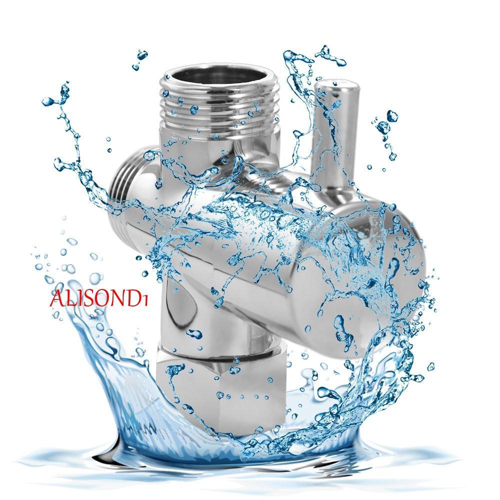 ALISOND1 3 Way Shower Head Diverter Valve,ทองเหลืองT-อะแดปเตอร์ 3 Way Switchก๊อกน้ําวาล์ว,เครื่องมือ