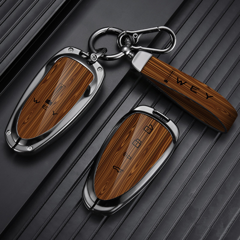 เหมาะสําหรับ GWM WEY G9 ฝาครอบกุญแจ WEY 07 ฝาครอบเปลือกโลหะรถยนต์ 4 ปุ่ม 5 ปุ่ม