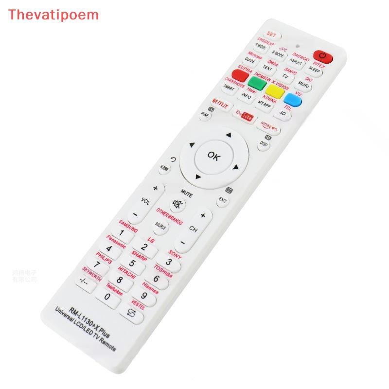 [Thevatipoem] Universal RM-L1130+X รีโมทคอนโทรลทดแทนสําหรับทีวีโทรทัศน์ทุกยี่ห้อ RM-L113+12 RM-L1130