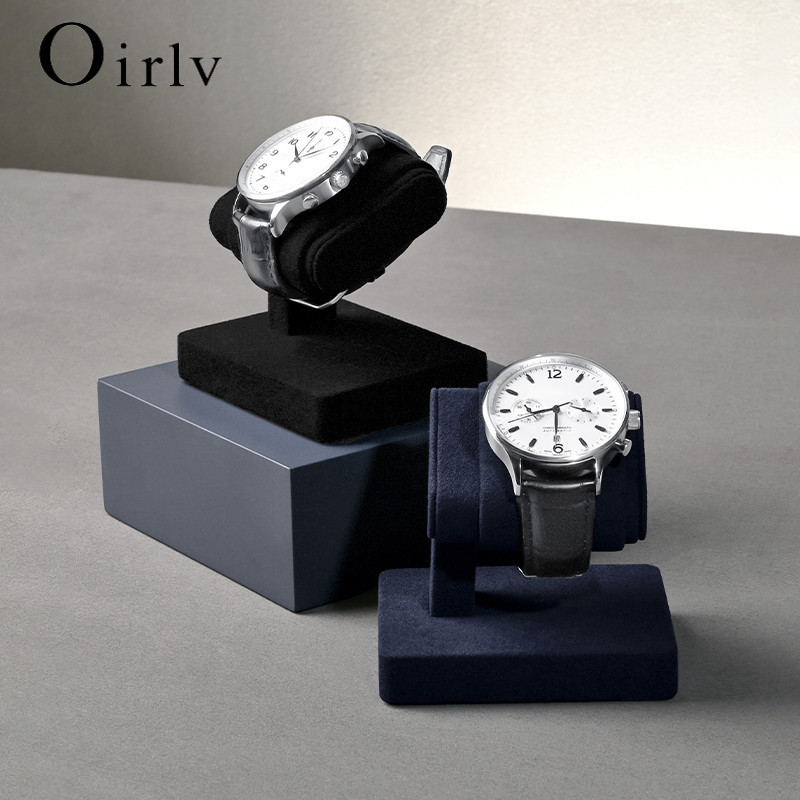 Oirlv T-bar ไมโครไฟเบอร์เครื่องประดับนาฬิกาขาตั้งนาฬิกากล่องเก็บสร้อยข้อมือเครื่องประดับ Props J005 J006 - รูปที่ 2