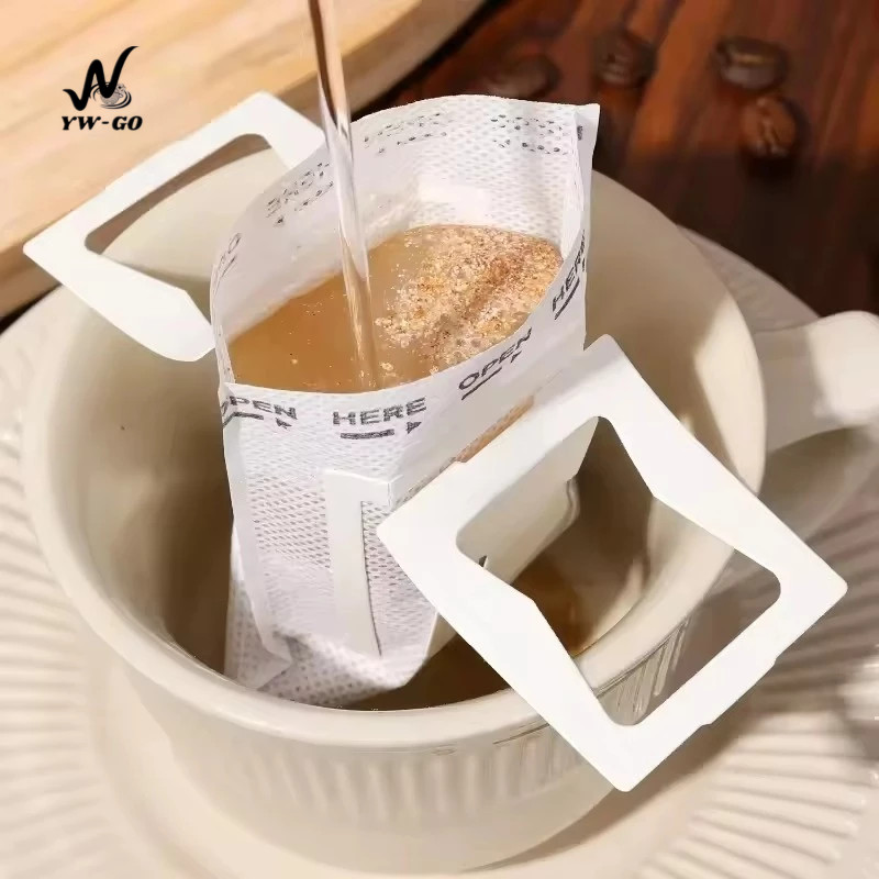 1แพ็ค50ชิ้น ถุงดริปกาแฟ ถุงกรองกาแฟหูแขวน ถุงกรองกาแฟดริป แบบมีหูแขวน CF20