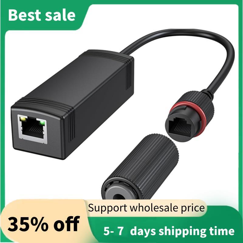 กันน้ํา Gigabit 48V ถึง 24V PoE Converter IEEE802.3 Af/At,100/1000Mbps PoE ถึง 24V อะแดปเตอร์กันน้ํา