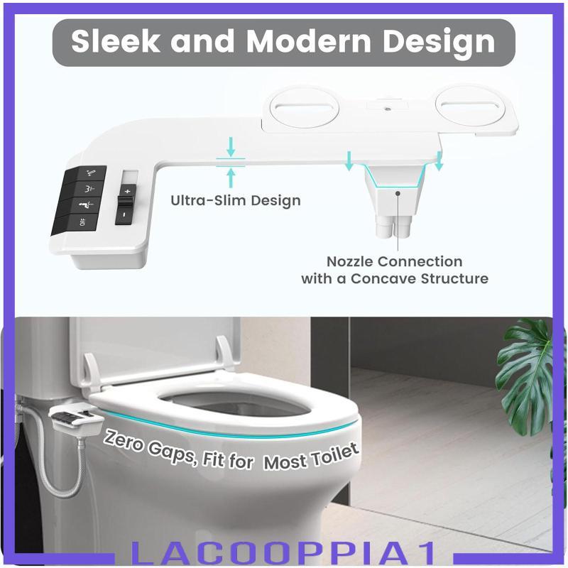 [Lacooppia1] Bidet สิ่งที่แนบมาสําหรับโถสุขภัณฑ์ 1/2'' Universal Toilet Seat Bidet หัวฉีดคู่