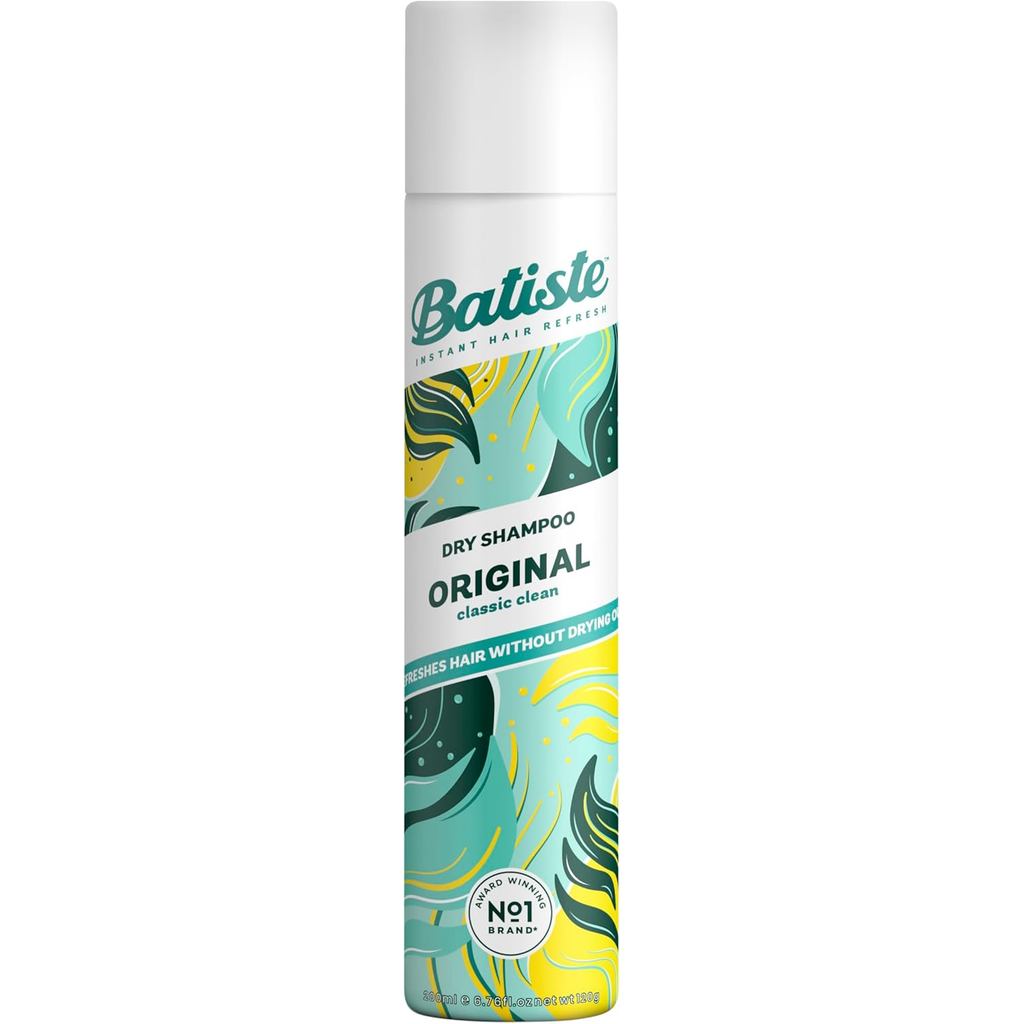 Batiste Dry Shampoo Original 200ml, กลิ่นหอมสดชื่นและสะอาด, ไม่มีสเปรย์ล้างเพื่อฟื้นฟูเส้นผมในระหว่า