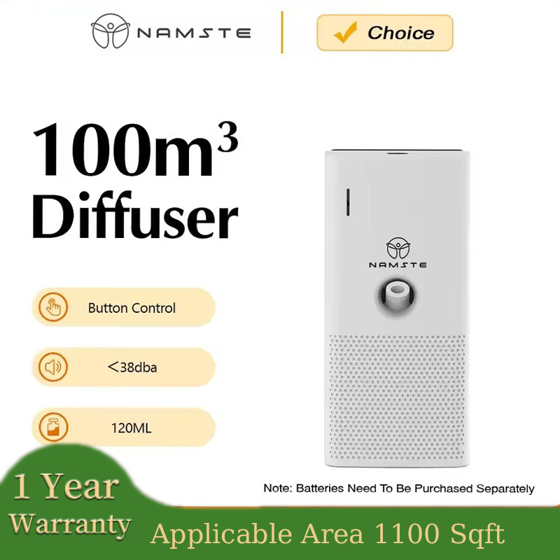 Namste 100m3 Battery Aroma Diffuser Room Fragrance Air Freshener Home AIR Flavouring for Small Spaces เช่นห้องน้ําและลิฟต์
