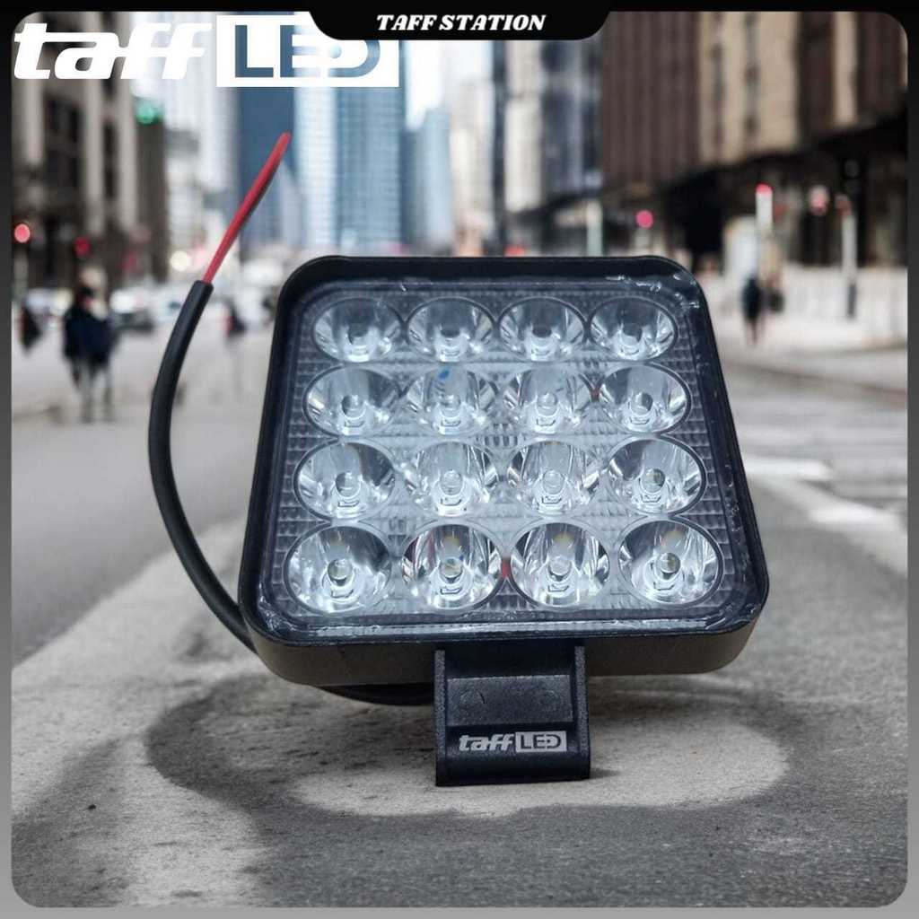 TaffiLED สปอตไลท์รถยนต์ LED Floodlight สีขาวนวล IP68 48W - D841