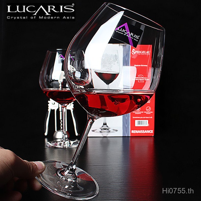 ชุดแก้วแก้วไวน์ lucaris ต้นฉบับนําเข้าคริสตัลขนาดใหญ่ Goblet แก้วไวน์ในครัวเรือน VQMD