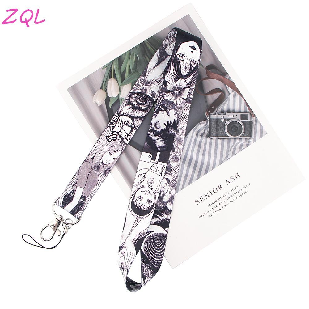 GLOBALO Junji Ito อุปกรณ์เสริมโทรศัพท์พิเศษแท็กชื่อสําหรับคีย์การ์ด ID Card Key Ring Holder สายคล้อง