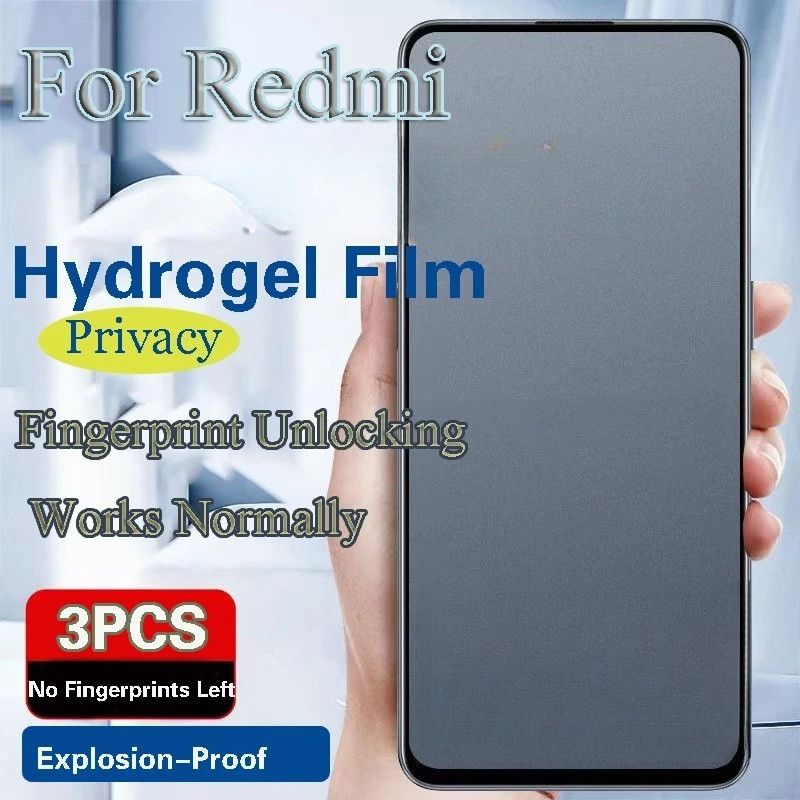 3 ชิ้น Matte Soft Hydrogel ฟิล์มสําหรับ Redmi K90 K80 K70E K70 Ultra Pro Max Anti Spy ความเป็นส่วนตั