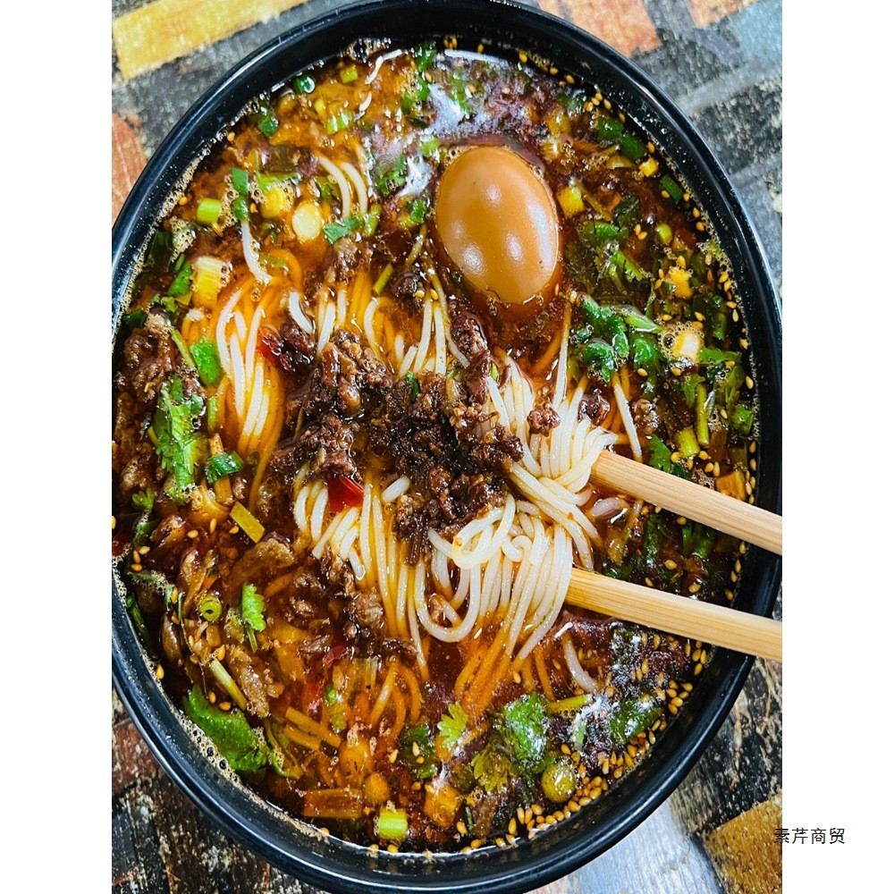 X Xuzhou ข้าวก๋วยเตี๋ยว Sanlixiang ซอสเนื้อข้าวหอมก๋วยเตี๋ยว 5 ชุด SF จัดส่งฟรี (1550g) Xuzhou สีท้อ