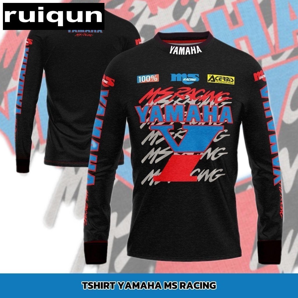 เสื้อยืด Yamaha Ms Racing VTG แขนยาว คอปกสูง