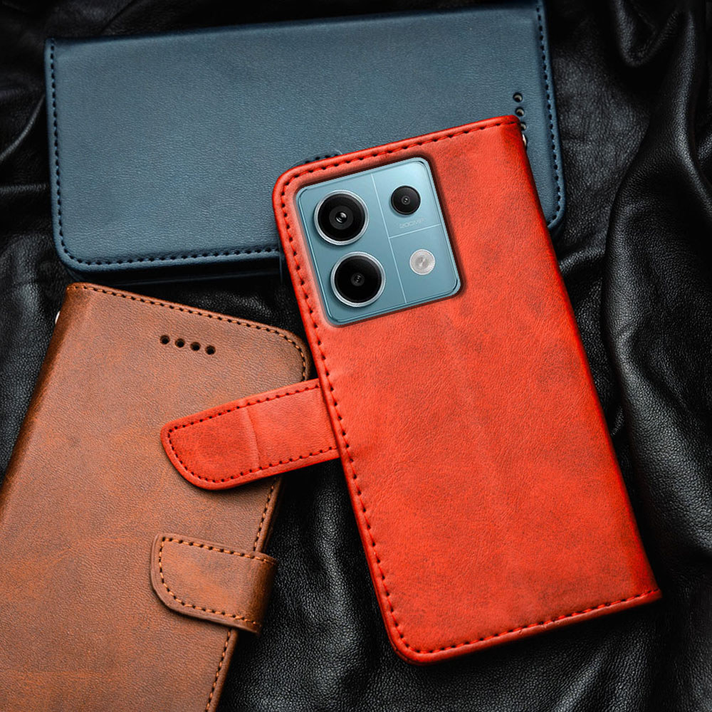 Xiaomi Redmi Note 13 Pro Poco X6 5G 23122PCD1G PCD1I DRA50C CRAD3C DRA50G 50I พรีเมี่ยมหรูหราหนังFli