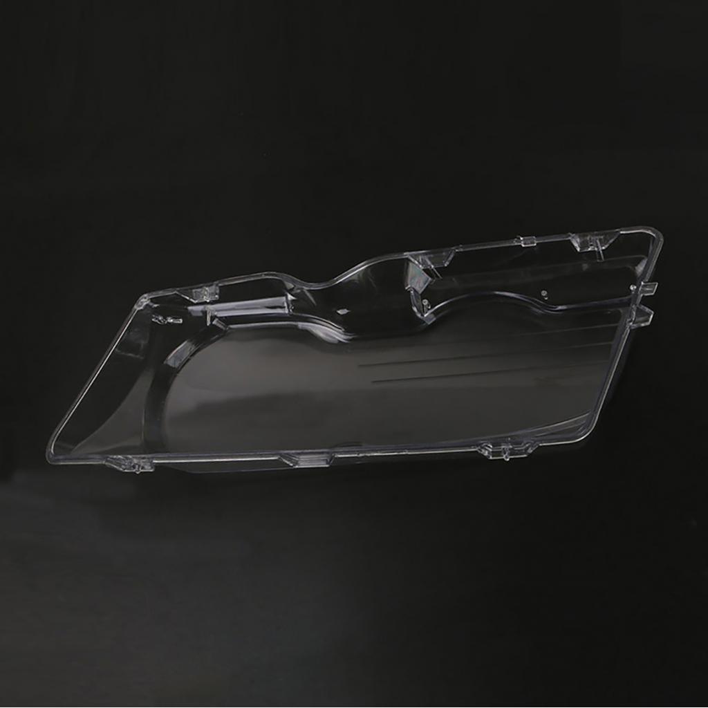 Riderliving-TH Carrfan ฝาครอบเลนส์ไฟหน้า 1 คู่ซ้ายและขวาไฟหน้ารถเลนส์ใสทดแทนสำหรับ BMW E46 2DR M3 32