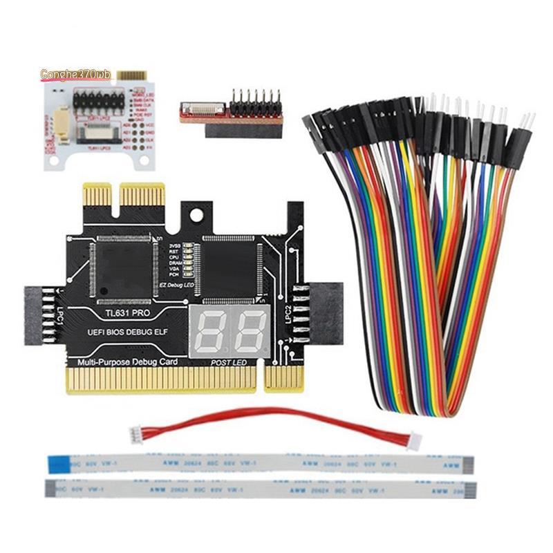 TL631 Pro การ์ดวินิจฉัย + การ์ดขยายการ์ดวินิจฉัย PCI-E เมนบอร์ดมัลติฟังก์ชั่นแล็ปท็อปเครื่องวิเคราะห