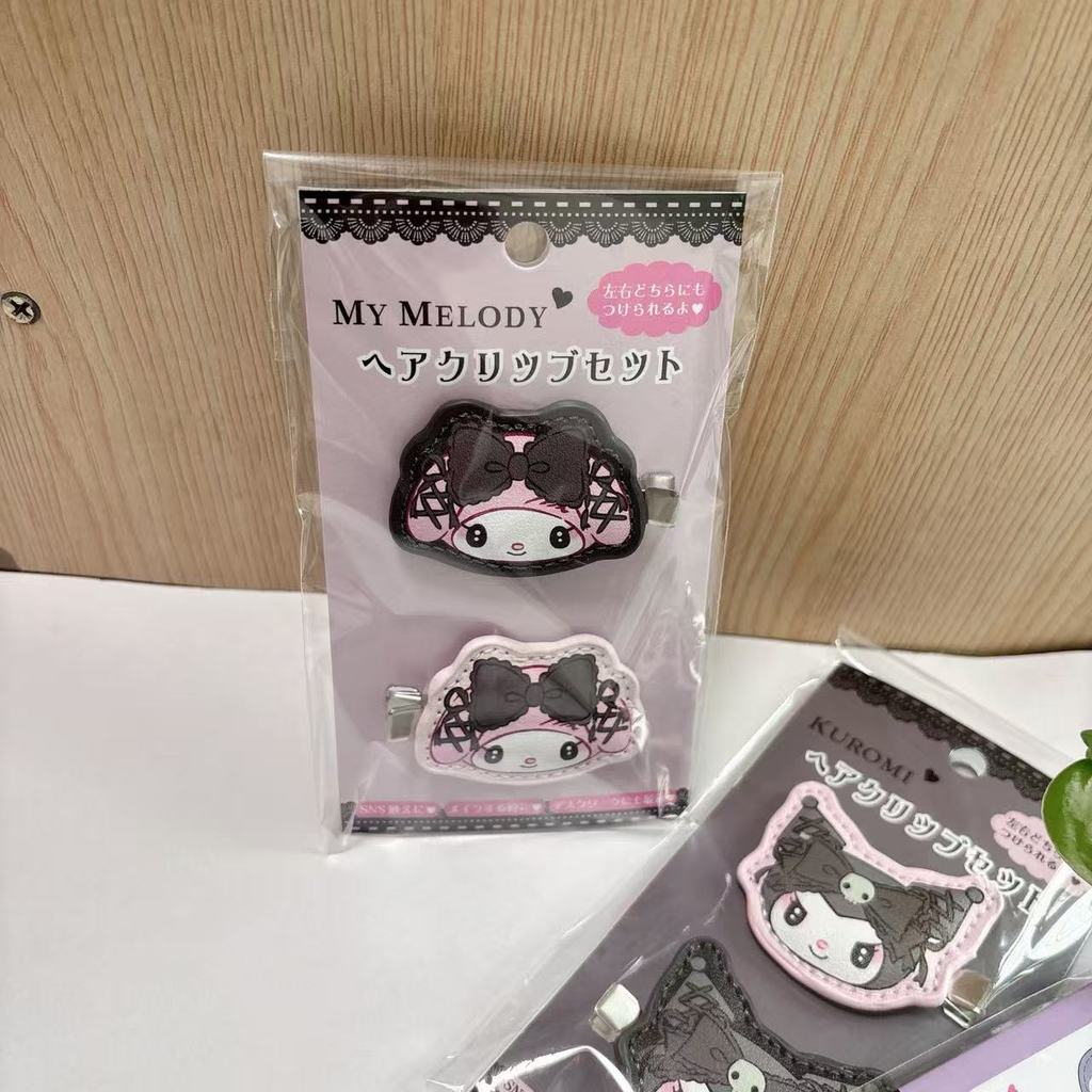 Sanrio Dark Kuromi กิ๊บติดผมอุปกรณ์เสริมผมการ์ตูนน่ารัก Melody Hairpin ด้านข้างคลิปคู่คลิป - รูปที่ 6