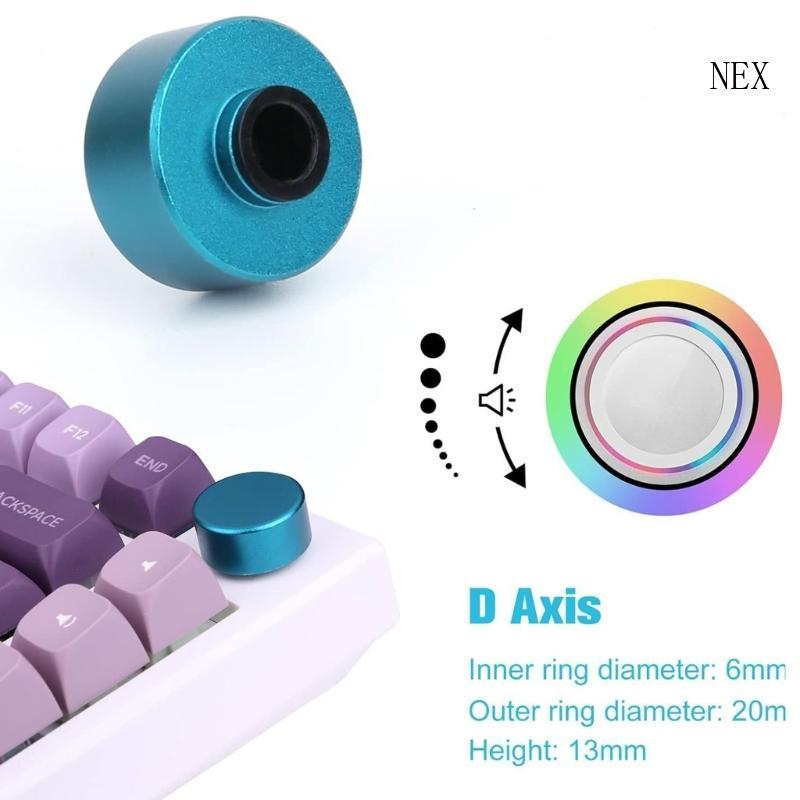 NEX ลูกบิดโลหะตามหลักสรีรศาสตร์สําหรับ F75 IK75 คีย์บอร์ดแบบกลไก Setups การปรับแต่งประสิทธิภาพที่แม่