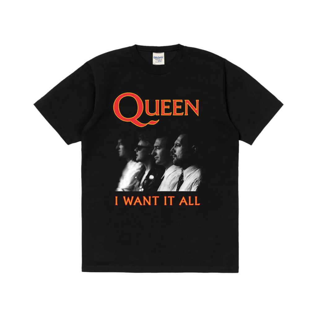 เสื้อยืด Rockermusic Band Queen The Miracle I want It All
