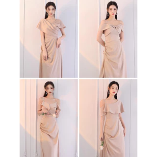 เดรสผู้หญิง ออกงาน แขนกุด น่ารัก สาวอวบ เดรสยาว วินเทจ แฟชั่น สบายๆ ใส่สบาย summer dress ออกงาน