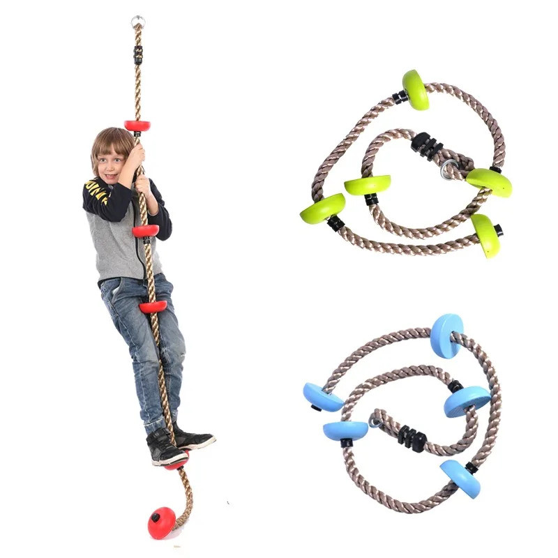 Kids Climbing Ropes Children Swing Disc Climbing Plastic Rope Kids Playground Equipment Outdoor Indo