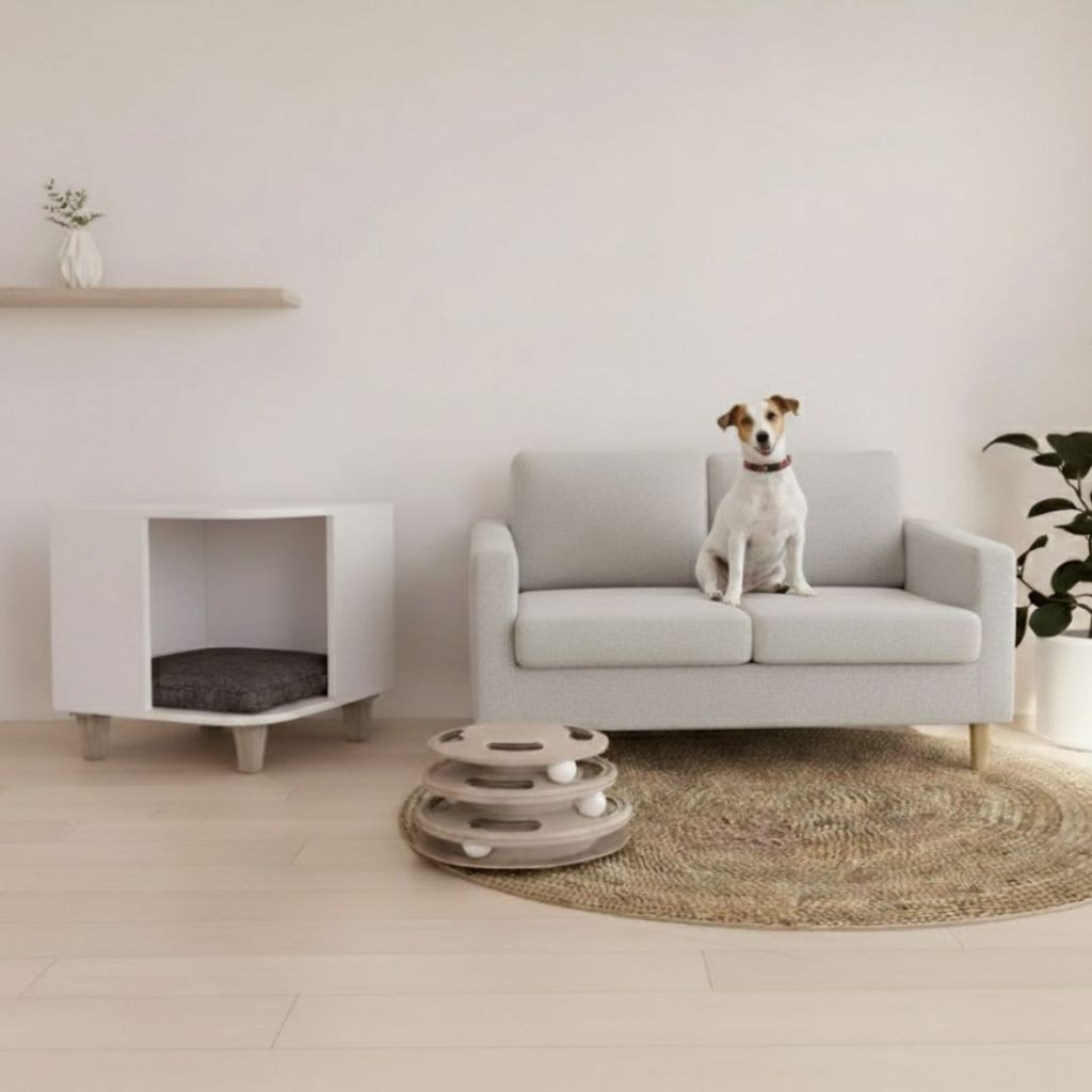 Looms ชุดโซฟาสัตว์เลี้ยง DUNA-S + โต๊ะข้าง AINA + เบาะ DINA  แบรนด์ LOOMS