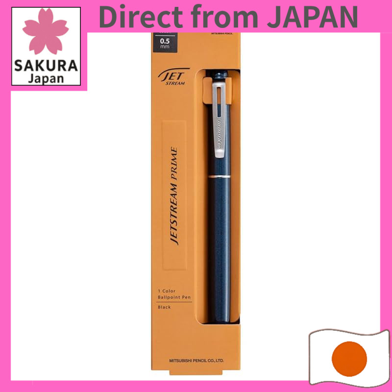 Mitsubishi Pencil Jetstream Prime Oil-Based Retractable Ballpoint Pen 0.7mm/0.5mm Black/Dark Navy / SXK350007.24/SXK350005D.9