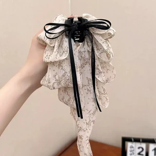 LoomLab โบว์ริบบิ้นติดผม อารมณ์ดอกไม้ สไตล์ใหม่สำหรับหางม้าและเครื่องประดับผม Blissora