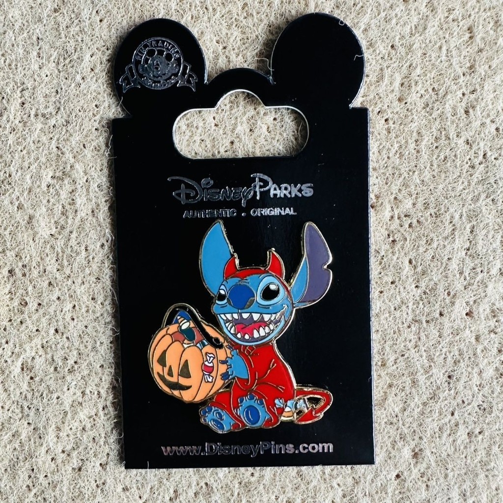 Disney Badge disney pin disney Pumpkin Head Stitch Stitch Badge Mk260630