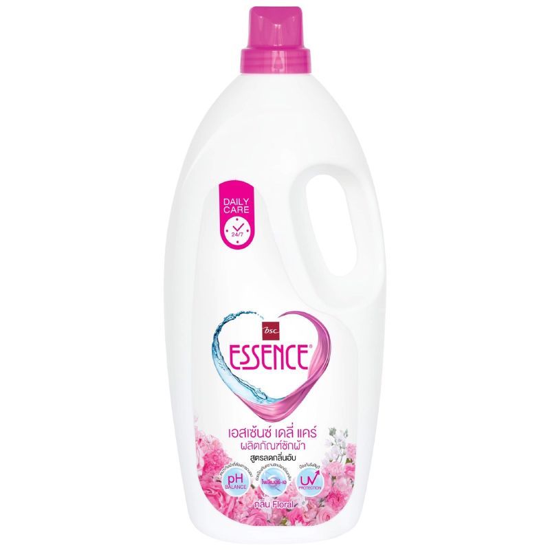 เอสเซ้นซ์น้ำยาซักผ้าสีชมพู 1900มล Essence Liquid Detergent Pink 1900ml [หมายเลขบาร์โค้ด 8850002850064 ]