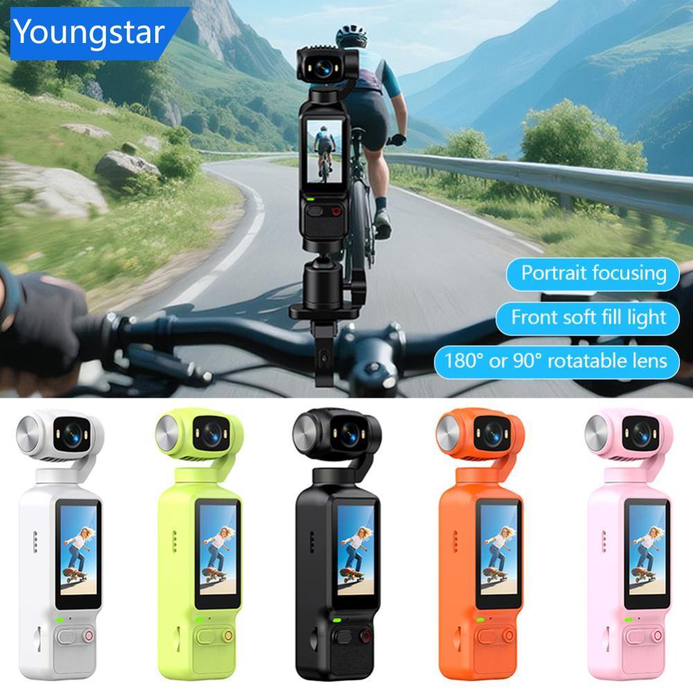 FYY 1080P Pocket Vlogging กล้อง 180 90 เลนส์หมุนได้การติดตามใบหน้าหน้าจอ Action Cam Gimbal Stabiliza