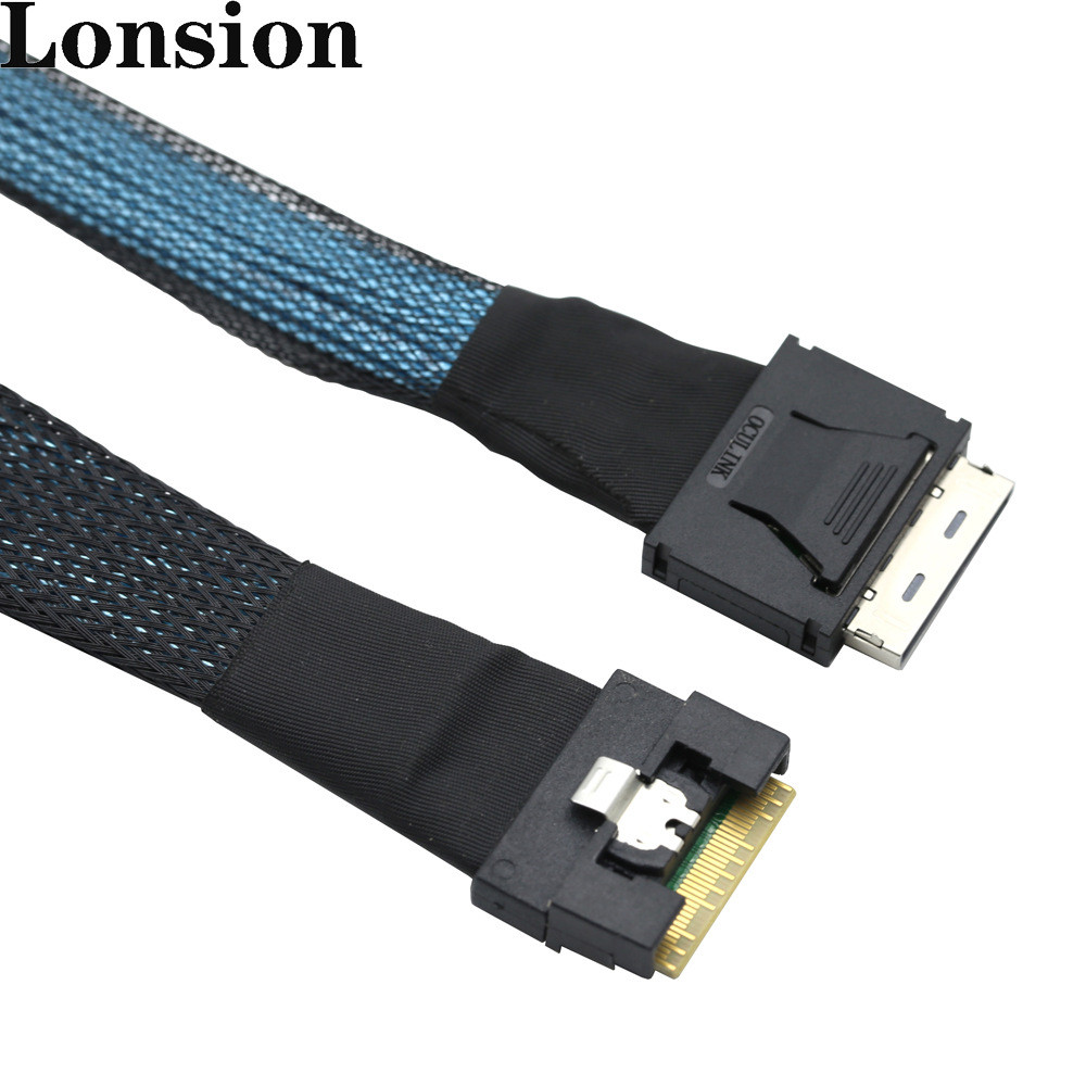 [คลังสินค้าพร้อม] PCIE GEN 4 SlimSAS 8654 8i ถึง OCulink 8611 8i Server สายภายใน
