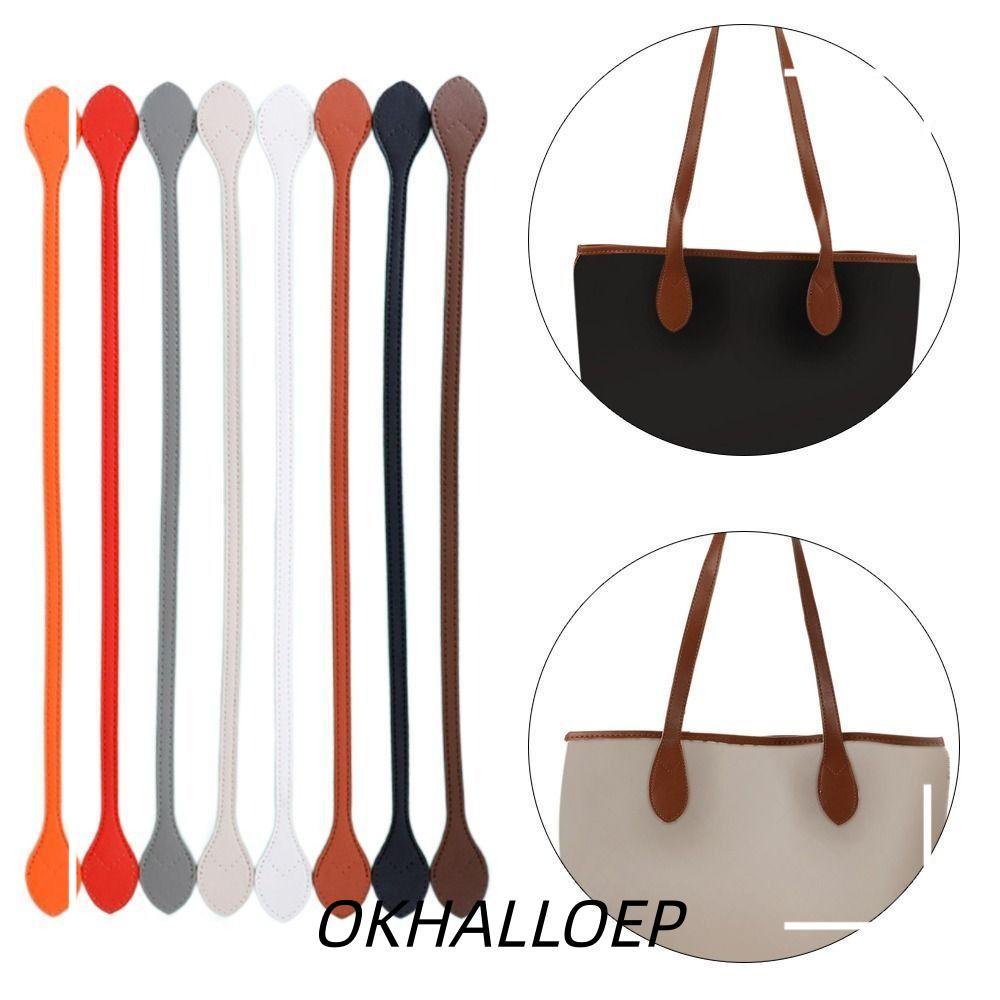IOKHALLO 2 ชิ้นสายคล้องไหล่, เปลี่ยนเข็มขัดหนัง PU, DIY Core เย็บกระเป๋าถือที่ถอดออกได้ Band Handle อุปกรณ์เสริมกระเป๋า