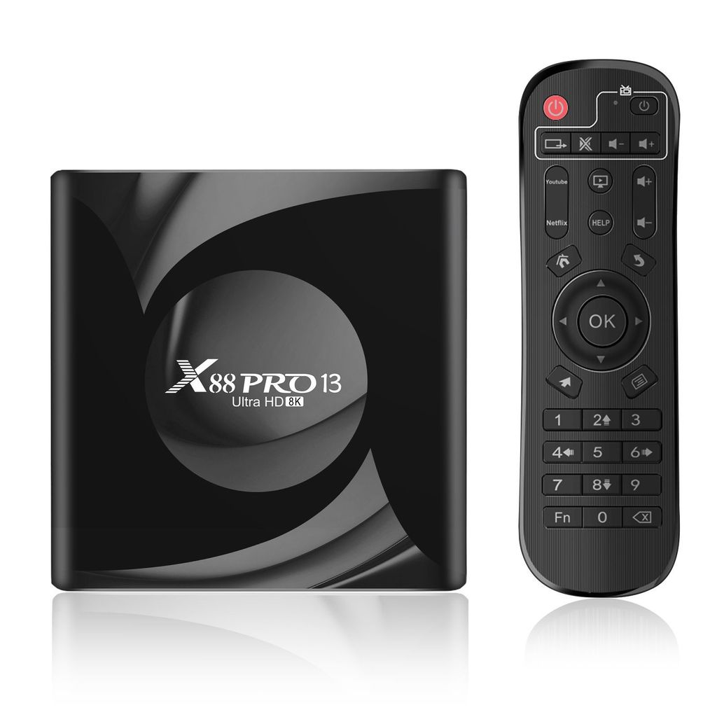 X88 pro 13 android 13.0 wifi6 4/64 RK3528 สมาร์ททีวีโอตา