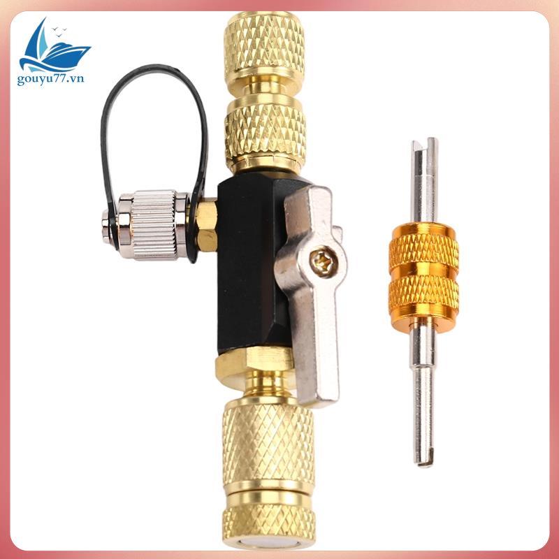 ประแจแกน W/Valve, เครื่องมือถอดแกนวาล์วสุญญากาศ 1/4 นิ้วสําหรับระบบ HVAC, เครื่องมือ HVAC