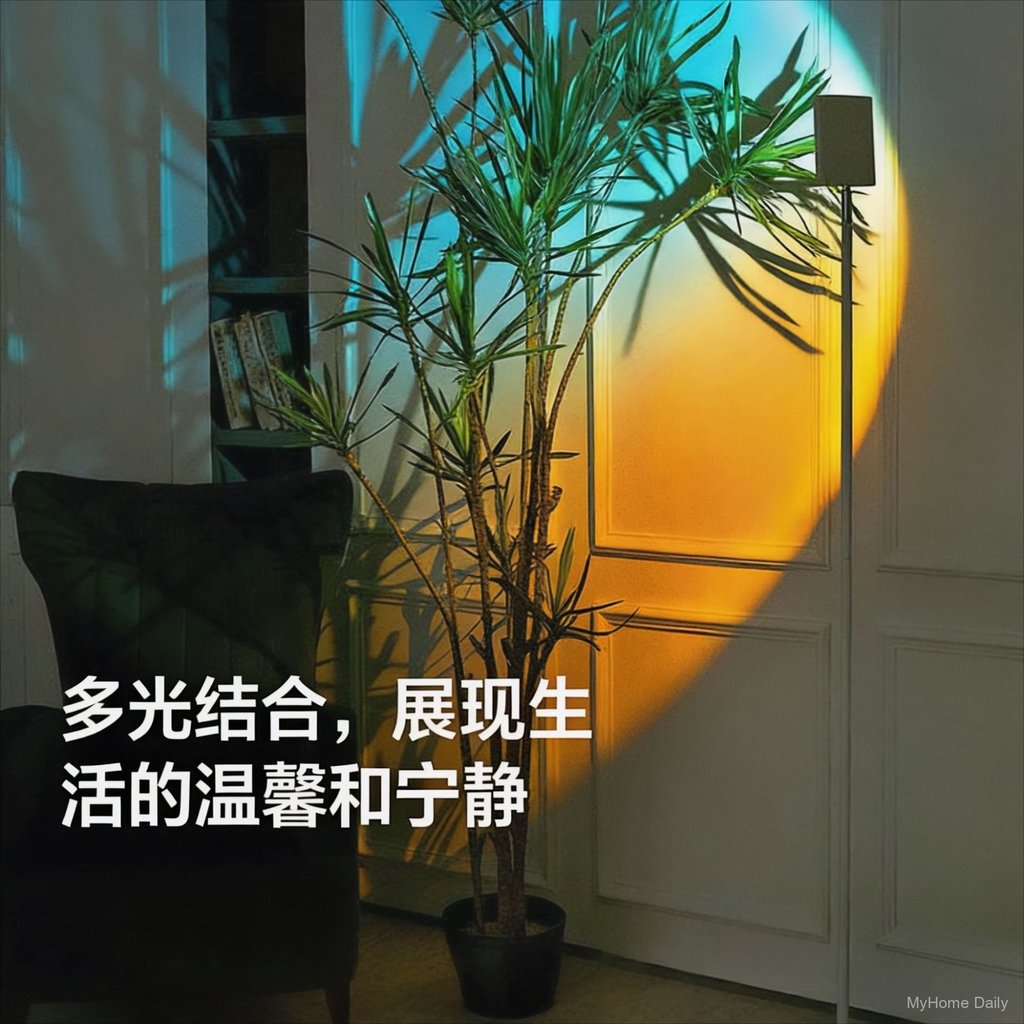 New product: Skyline ocean color dawn sunset lamp, sunset lamp, internet-famous lamp, sunset bedroom