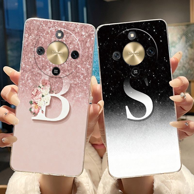 สําหรับ Honor X9d 5G MTN-NX1 ปลอกหรูหรารูปแบบตัวอักษรซิลิโคนอ่อนเคสโทรศัพท์สําหรับ Honor X9D X 9D ฝาหลัง