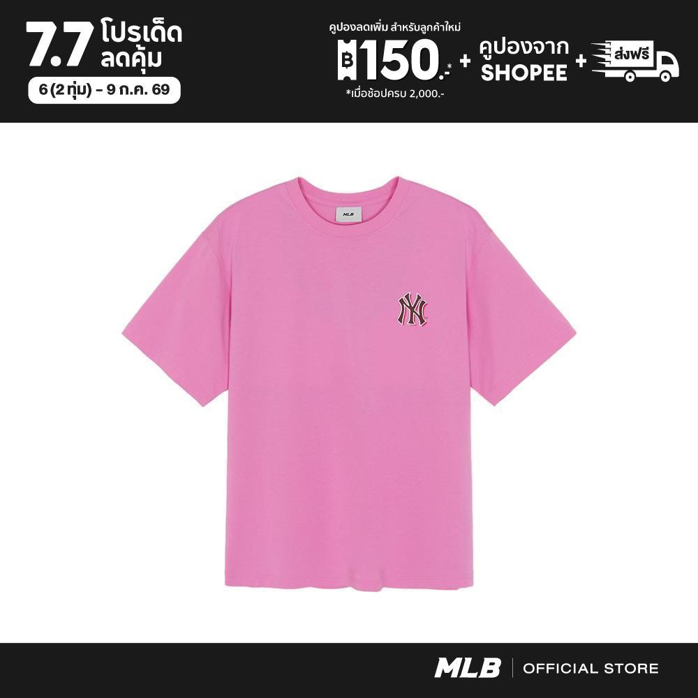 MLB เสื้อยืด ยูนิเซ็กซ์ Summer Desert Lifestyle Back Graphic Over Fit T-Shirts รุ่น 3ATSN6263 50HPS สีชมพูบานเย็น