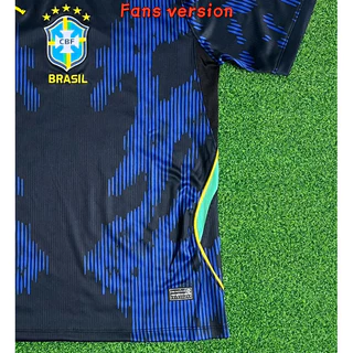 Fans Style Brazil World Cup Football Kit Soccer Jersey ชุดแข่งฟุตบอลโลกทีมชาติบราซิลรุ่นแฟน
