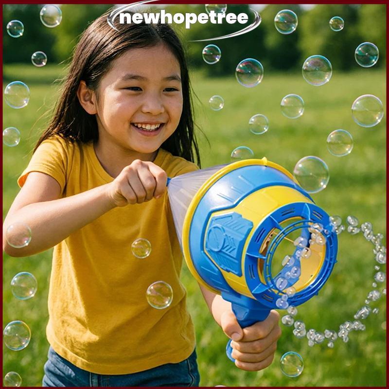Nhee Air Cannon สบู่ฟองแปลกของเล่นเด็กเล่นกลางแจ้ง Bubble Machine มือถือ Multi Hole Interactive Bubble Maker ของเล่นสนุก Glory