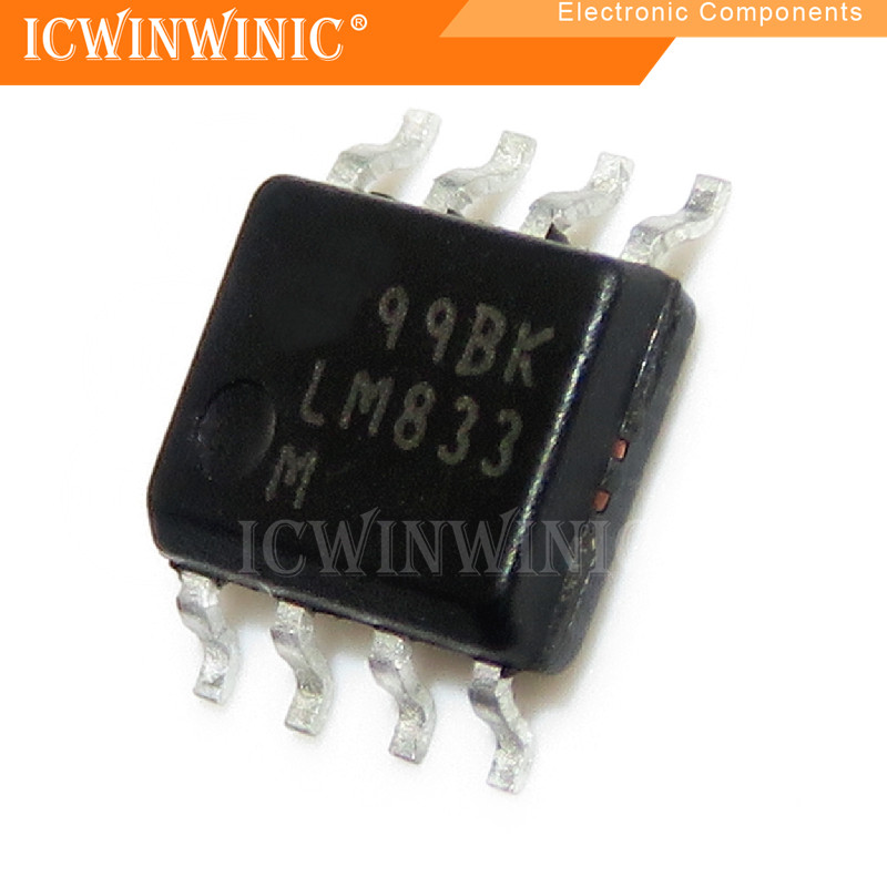5 ชิ้น LM833M LM833 SOP-8 ส่วนประกอบอิเล็กทรอนิกส์