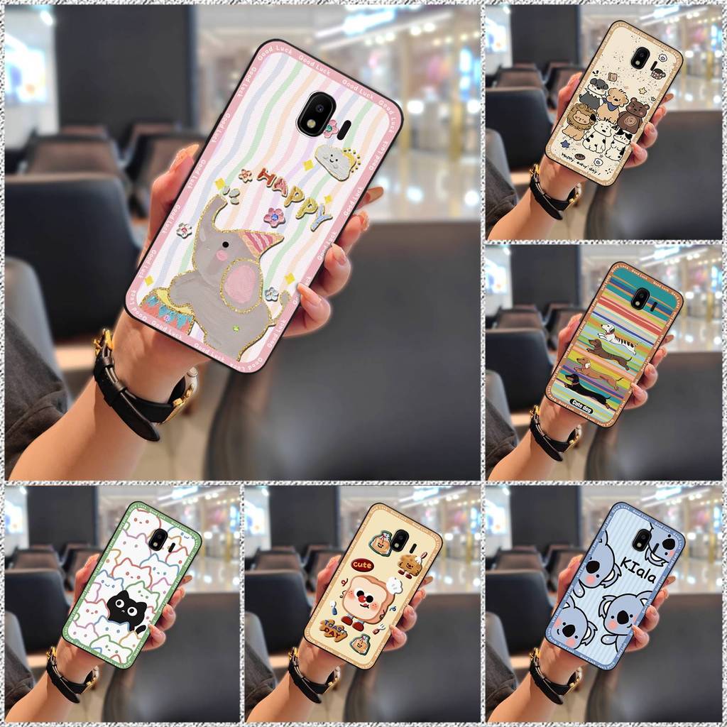 SAMSUNG การออกแบบแฟชั่นเคสโทรศัพท์กันน้ําสําหรับSamsung Galaxy J4 2018/J400Fโทรศัพท์กระเป๋าปกหลังAnt