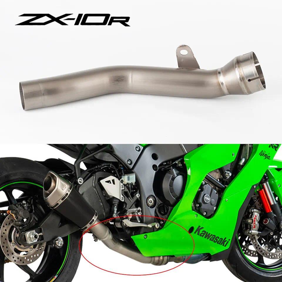 EM รถจักรยานยนต์ไทเทเนียมLinkท่อสําหรับKawasaki Ninja ZX10RR ZX-10R ZX10R ZX-10rไอเสียท่อกลาง 2021-2