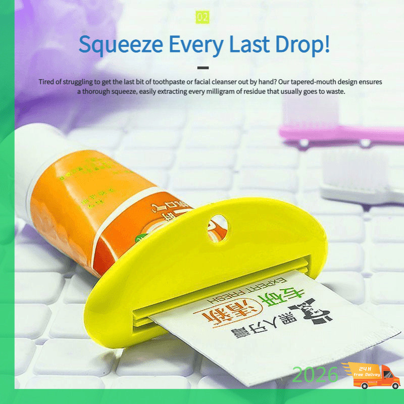 4 ชิ้นยาสีฟัน Squeezer Dispenser Key Tube Wringer กดเครื่องมือสําหรับหลอดยาสีฟันครีมทามือโลชั่นสบู่ขวด Squeezer ห้องน้ําในครัวเรือน Essential