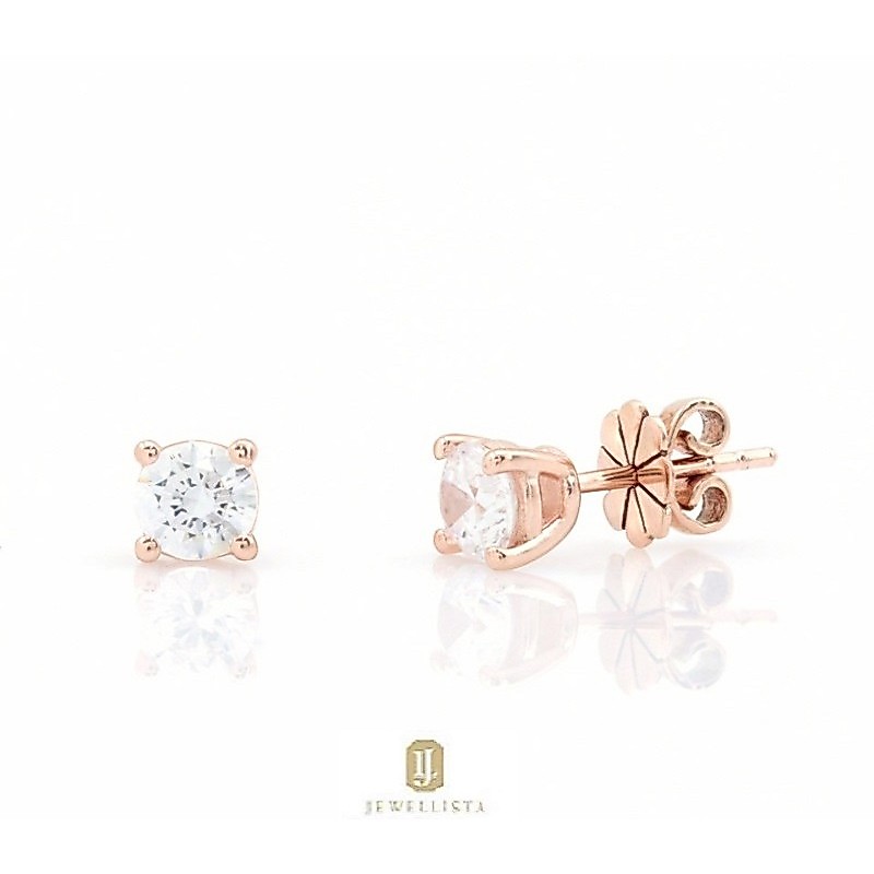 Jewellista حلق ستاد فضة 925 بزركون Bella ‏3 / 5 مم — صورة 3