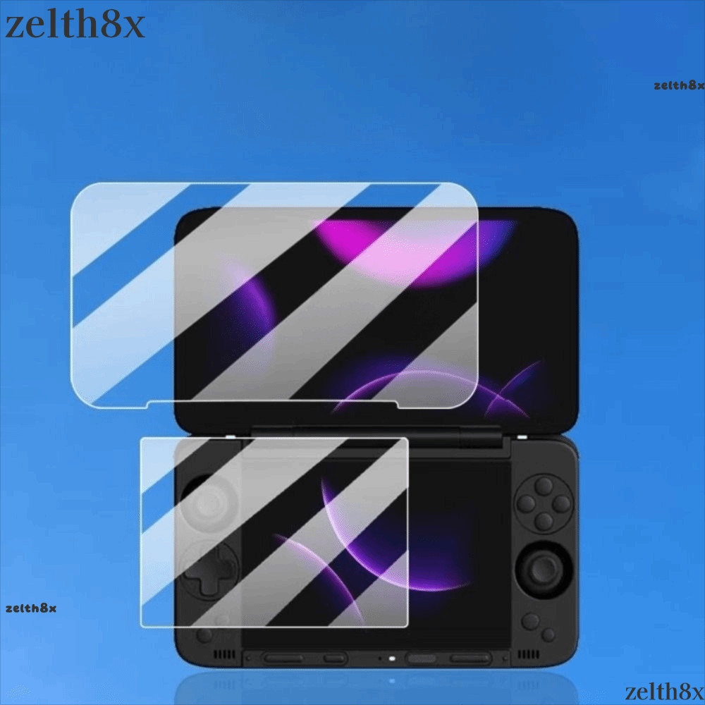 ZELTH กระจกนิรภัย, ตัวป้องกันหน้าจอ HD 9H, ป้องกันรอยขีดข่วนพลิกหน้าจอคู่ฟิล์มป้องกันแบบเต็มหน้าจอสํ